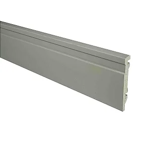 RODAPE POLIESTIRENO FINOTTATO CINZA 10CM FRISADO 15MM - 2,40M