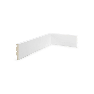 RODAPE POLIESTIRENO FINOTTATO BRANCO 7CM LISO 15MM - 2,40M