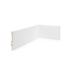 RODAPE POLIESTIRENO FINOTTATO CINZA 10CM LISO 15MM - 2,40M