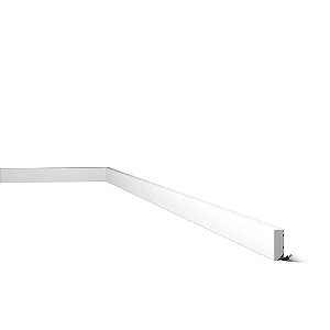 RODAPE POLIESTIRENO GART COMPACTA FN3 BRANCO 3CM LISO 13MM - 2M