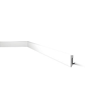 RODAPE POLIESTIRENO GART COMPACTA FN7 BRANCO 7CM LISO 13MM - 2M