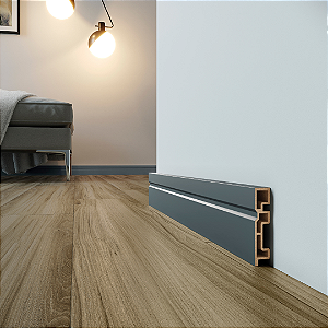 RODAPE EUCAFLOOR ACQUA NEW COLORS BLUE SKY FRISADO 15CM - 2,40M