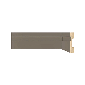 RODAPÉ MOLDUFAMA MDF 7CM CINZA FRISADO QD- 2,40M