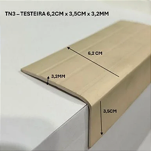 TESTEIRA DE PVC 6,2×3,5CM (COR À DEFINIR) 3,2MM - 50M