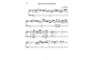 QUAL É A SUA ESCOLHA - coral kemuel