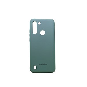 Capa p/ celular Case Moto G8 Power Lite Silicone Lilás - MT SERVICE