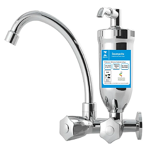 Torneira Filtro Cozinha Bica Móvel Parede ABS 1085 C-25 ¼