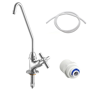 TORNEIRA FAUCET BANCADA 1/4 DE VOLTA P/ MANGUEIRA 1/4" + KIT