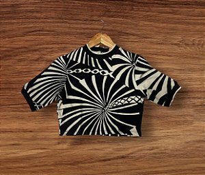 Blusa Cropped Coqueiro Gráfico Farm (SEM TROCA)