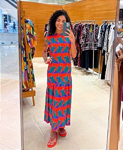Vestido Midi Pose Surreal Farm
