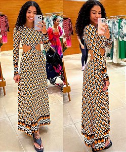 Vestido Longo Tambaqui Nó Farm (SEM TROCA)