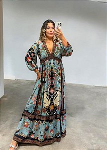 Vestido Longo Noite dos Cisnes