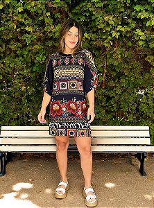 Vestido T-Shirt Mandalas Farm