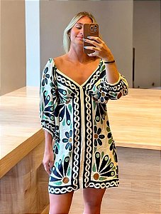 Vestido Curto Florejo Farm