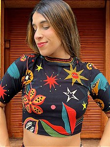 Blusa Cropped MC Céu do Serrado Farm