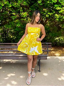 Vestido Curto Floral do Mar Farm