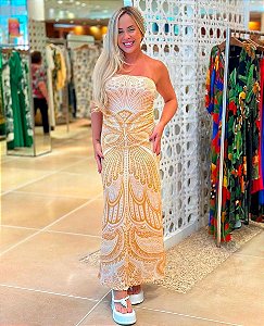 Vestido Midi Papillon Farm