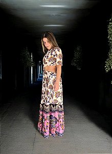 Vestido Longo Jasmim Nó Farm