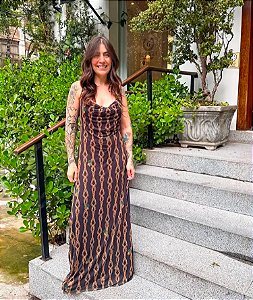 Vestido Tule Correnteza Farm