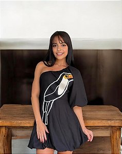 Vestido Curto Bordado Copatucano Farm