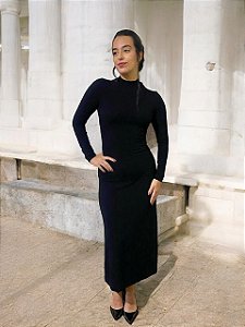 Vestido Golinha Decote Farm