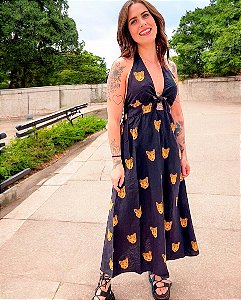 Vestido Cropped Cara de Onça Farm