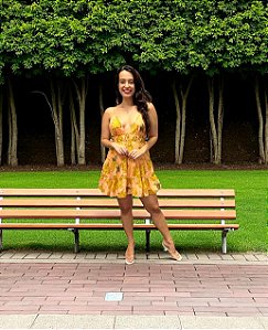 Vestido Curto Banana Prata