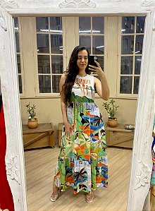 Vestido Regata Marias Araras Galho