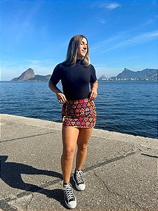 Saia Curta Coração de Inverno