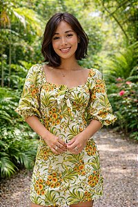 Vestido Curto Abacaflor Farm