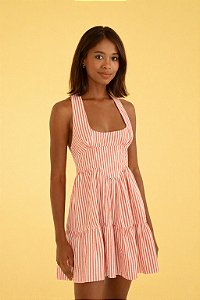 Vestido Curto Listra Palmas