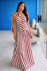 Vestido Listra Hibisco