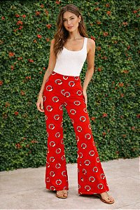 Calça Tuca Poá Vermelha