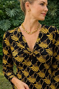 Vestido Midi Banana Tassel