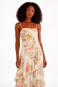 Vestido Longo Estampa Raiana