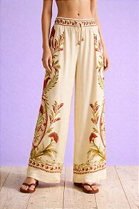 Calça Pantalona Jardim Louise