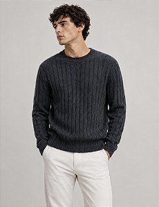 Sueter Tricot Cinza ZR