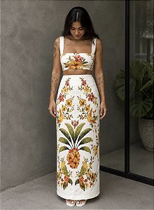 Conjunto Bosque Chic (Top+Saia) - sem troca