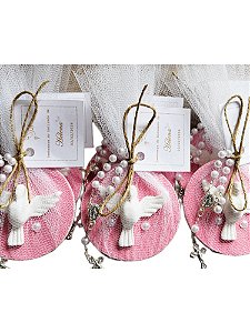 LEMBRANCINHA DE BATIZADO COM ESPIRITO SANTO.