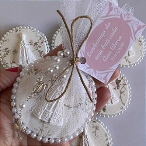 Lembrancinha de batizado com nossa Senhora