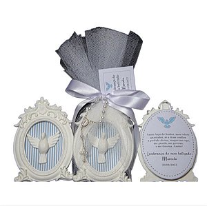 Lembrancinha de batizado mini quadro