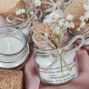 Vela perfumada para casamento