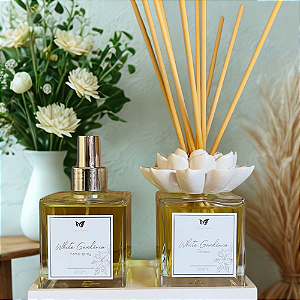 Difusor de aroma gardênia 200 ml kit