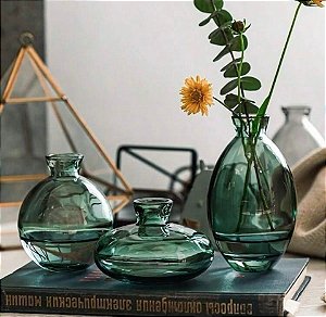 vaso decorativo de vidro