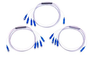 SPLITTER CONECTORIZADO SC/UPC 1X4 - AZUL