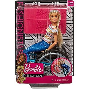 Barbie Fashionista Cadeira de Rodas GLL22 Mattel