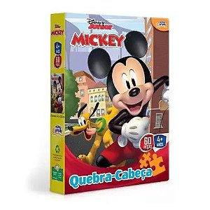 Quebra Cabeca Puzzle 60 Pecas Mickey Disney Junior Toyster
