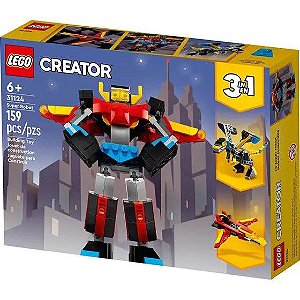 Bloco de Montar Super Robo Lego Creator 3 em 1
