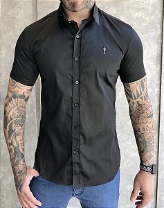 CAMISA MC SLIM PRETA