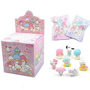 Kit Borracha Com 4 Personagens Sanrio Hello Kitty